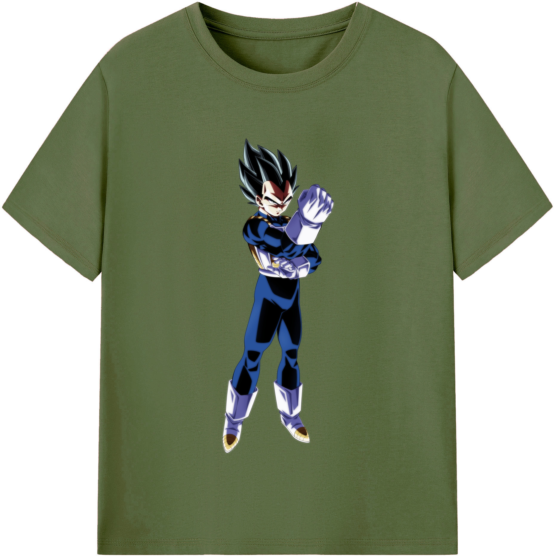 （画像用） ドラゴンボール ベジータ四世（Bejīta Yonsei）DRAGON BALL Vegeta IV 綿100％半袖Tシャツ（フロントプリント）